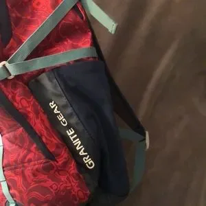 Red Granite Gear BACKPACK, 19” long, 12” wide, and 5” deep (~2” cinched) Granite Gear | Bags | Red Granite Gear Backpack 9 Long 12  main image 4